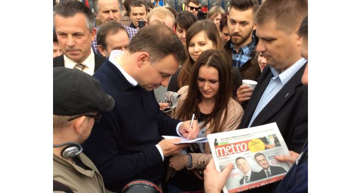 Prezydent elekt już od rana z mieszkańcami warszawy!