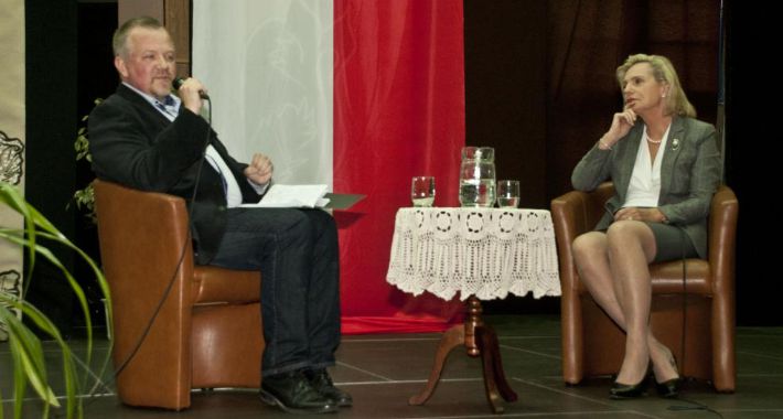Anna Maria Anders na obchodach 80-lecia Żoliborskiej Jedynki