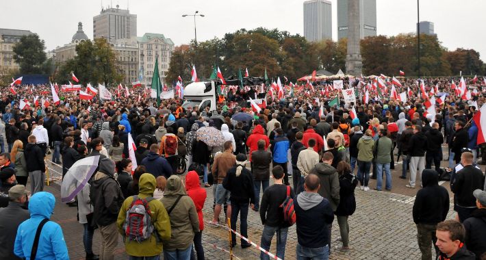 Demonstracja „Polacy przeciw imigrantom” [FOTO]
