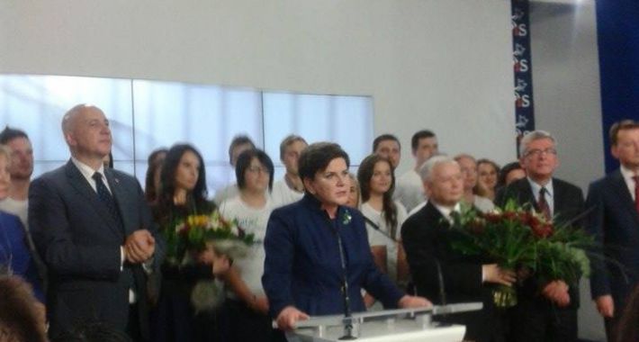 PiS – 37,7 proc; PO - 23,6; Kukiz'15 - 8,7; Nowoczesna - 7,7. Lewica pod progiem