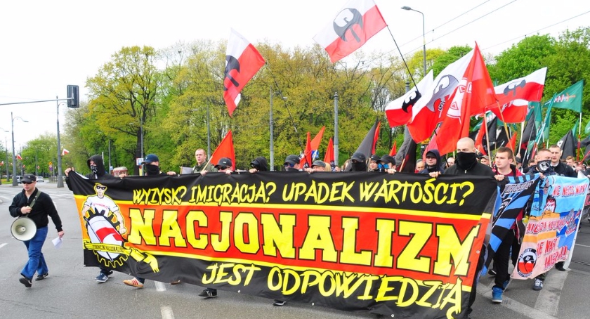 Pierwszomajowy pochód nacjonalistów [zdjęcia]