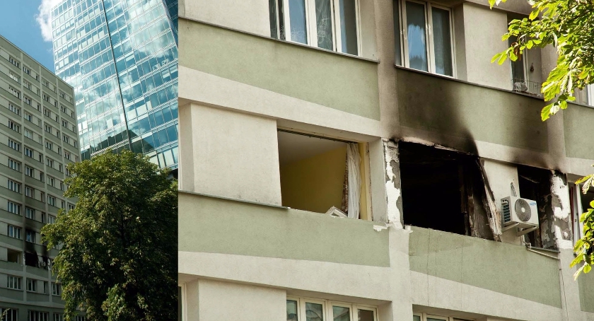 Zmarł mężczyzna ranny w wybuchu w centrum przy ul. Śliskiej