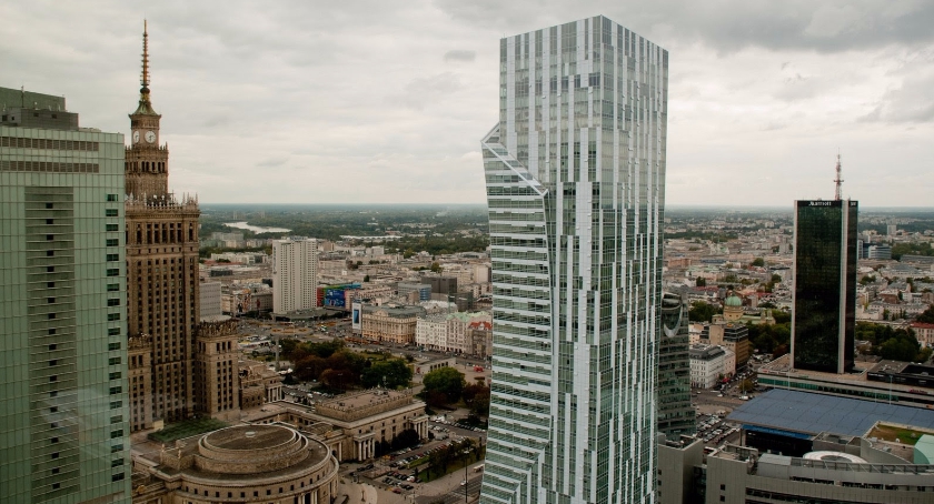 Panorama Warszawy z wieżowca Rondo 1