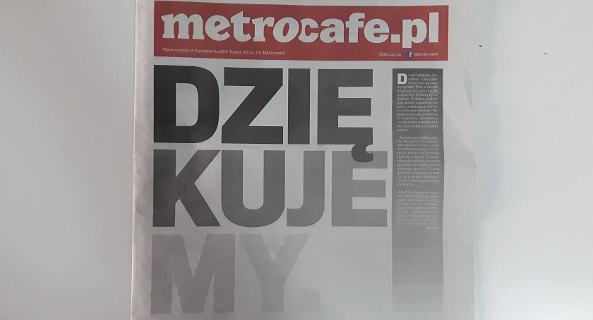 Gazeta Metrocafe żegna się z czytelnikami