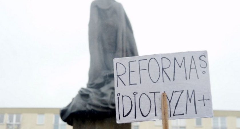 Stop reformie edukacji. Protest nauczycieli w Warszawie