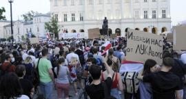 Solidarni z Białorusią - wiec poparcia w Warszawie [ZDJĘCIA]