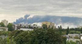Potężny pożar w Konstancinie