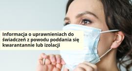 Jakie świadczenia z powodu kwarantanny lub izolacji?