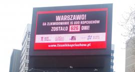Licznik warszawskich kopciuchów w centrum Warszawy: zostało 625 dni