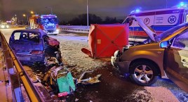 Jedna osoba zginęła, jedna została ranna w wypadku na moście Gdańskim (ZDJĘCIA)