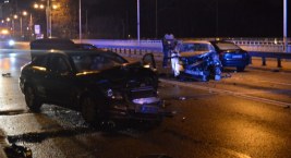 Zderzenie pięciu samochodów na moście Gdańskim (ZDJĘCIA)