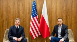 Premier Mateusz Morawiecki spotkał się z sekretarzem stanu USA Antonym Blinkenem