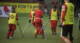 Trening reprezentacji Polski z drużyną amp-futbolowych juniorów [ZDJĘCIA]