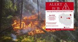 RCB ostrzega przed zagrożeniem pożarowym na Mazowszu!