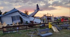 Tragedia na lądowisku w Chrycynnie: Samolot spadł na ludzi. Są ofiary