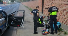 Dostawca jedzenia miał wypadek na hulajnodze