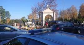 Nieprzyjemne zdarzenie na cmentarzu...