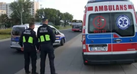 Zbiegowisko przy Cmentarzu Powązkowskim