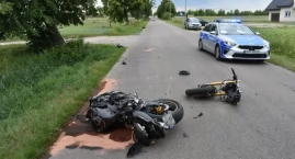 Stracił panowanie nad motocyklem...