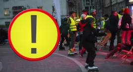 Nightskating Warszawa wieczorem - kierowcy muszą uzbroić się w cierpliwość