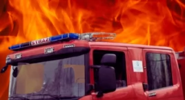 Pożar autobusu w Grodzisku Mazowieckim