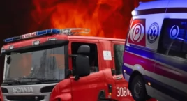 Pożar na Woli. Dwie osoby w szpitalu