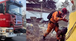 Zakopany żywcem. W trakcie rozbiórki zawalił się strop - w Ursusie (ZDJĘCIA)