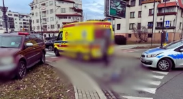 Wypadek na ul. Szczęśliwickiej
