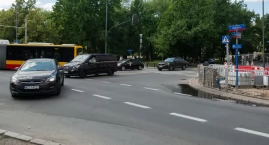 Przebudowa na skrzyżowaniu ul. Andersa. 