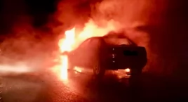 KOSZMAR we wraku w miejscowości Grabniak. Pożar samochodu