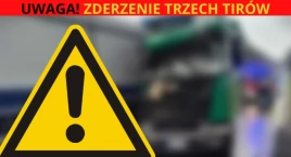 PILNE! Wypadek w powiecie płockim. Zderzyły się ciężarówki