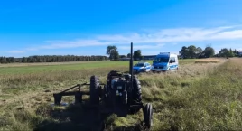 Kolejny wypadek podczas prac polowych - w Karolinowie