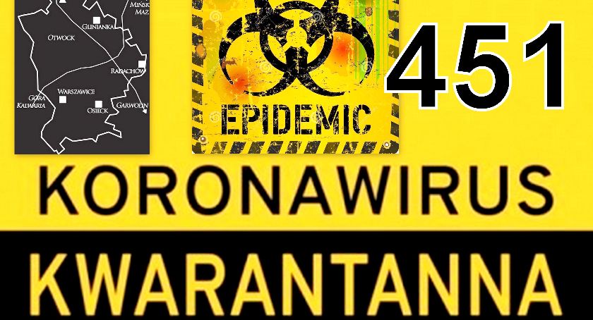 Sytuacja epidemiologiczna - rosnąca kwarantanna w powiecie otwockim