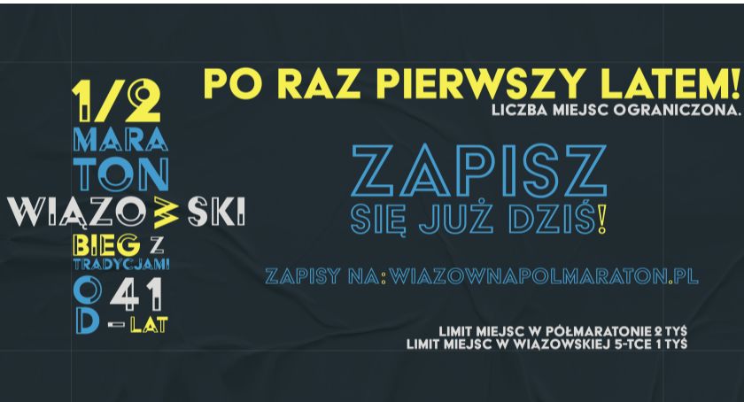 41 Półmaraton Wiązowski - trwają zapisy!