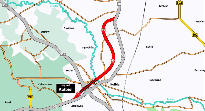 Przetarg na obwodnicę Kołbieli w ciągu DK50