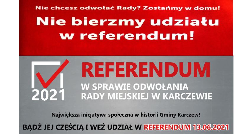 Referendum w Karczewie. Będzie debata? Głosować, nie głosować?