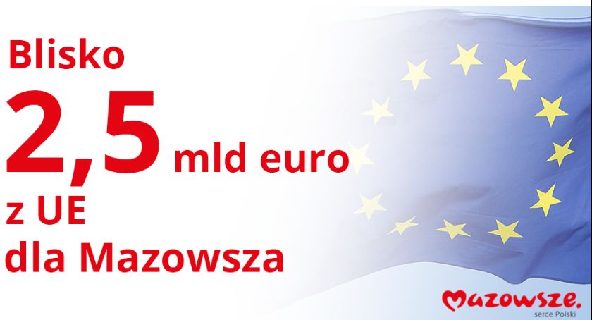 2,5 mld euro dla Mazowsza
