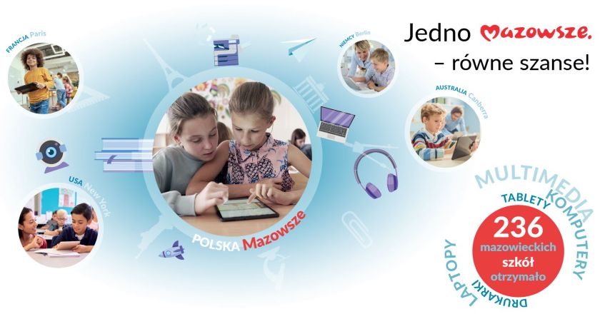 Zdalnie na Mazowszu – Samorząd Województwa Mazowieckiego wsparł szkoły, uczniów i samorządy lokalne