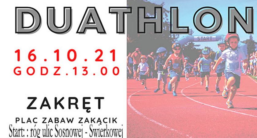 Biegiem i na rowerze, czyli Duathlon w Zakręcie