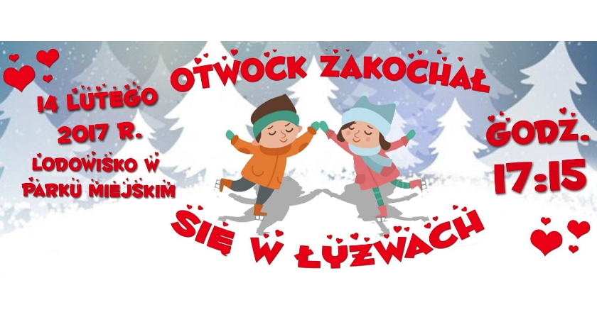 Otwockie walentynki na lodowisku