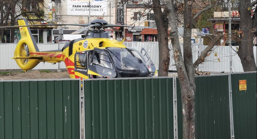 Śmigłowiec lądował w otwockiej „dziurze”