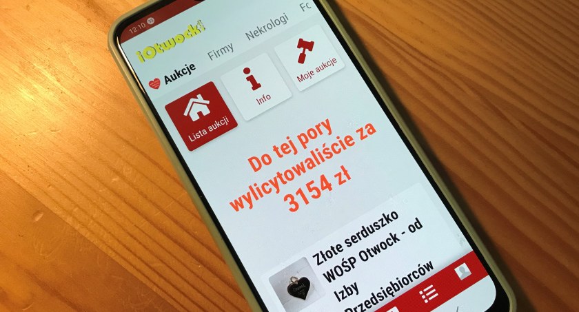 Apka iOtwock.info – licytowanie na WOŚP jeszcze łatwiejsze