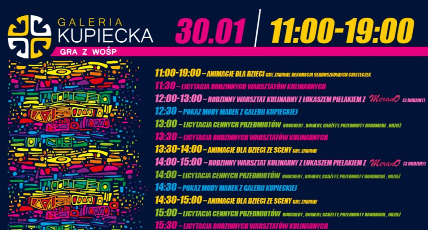 Galeria Kupiecka gra z Wielką Orkiestrą Świątecznej Pomocy