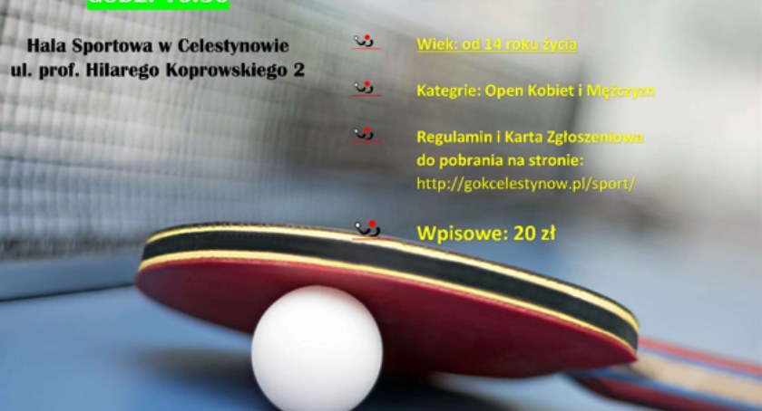 Celestynów - turniej tenisa stołowego
