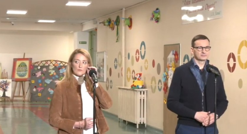 Premier i przewodnicząca PE z wizytą w Otwocku