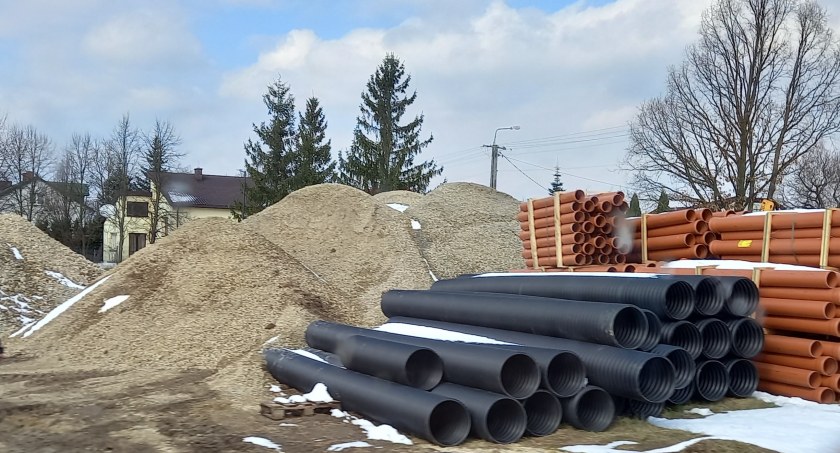 Trwa budowa kanalizacji w Brzezince