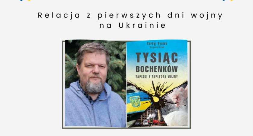 Serhyj Syniuk w MBP w Otwocku - spotkanie autorskie