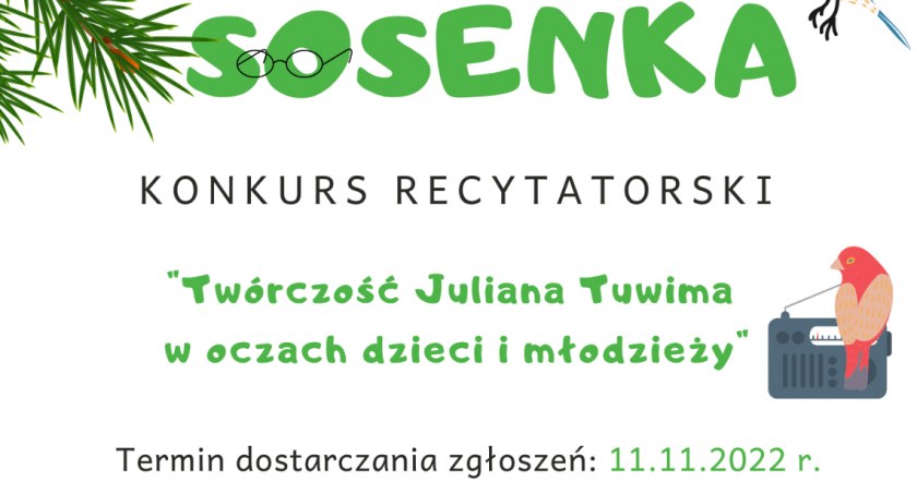 Konkurs recytatorski Sosenka dla wychowanków PMDK