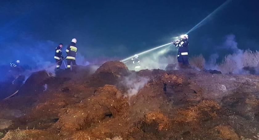 Pożar odpadów szklarniowych w Piotrowicach