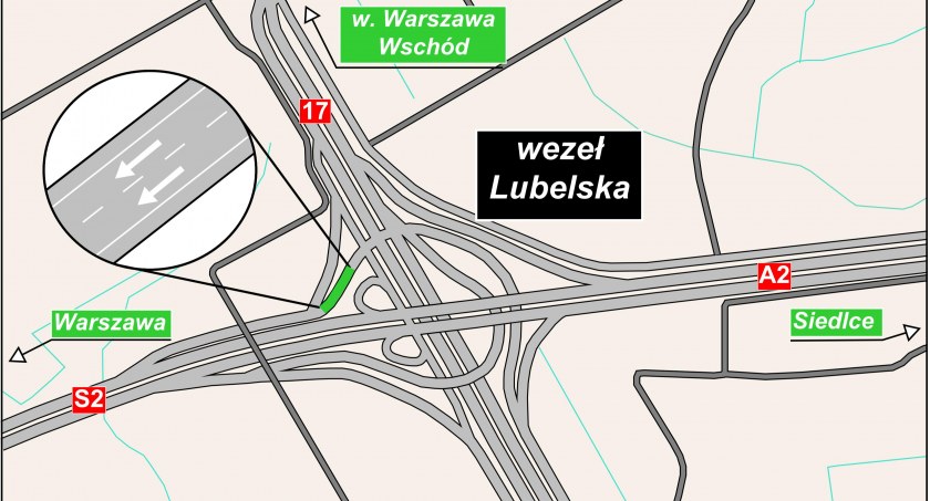 Zmiany w organizacji ruchu na S17 i węźle Lubelska